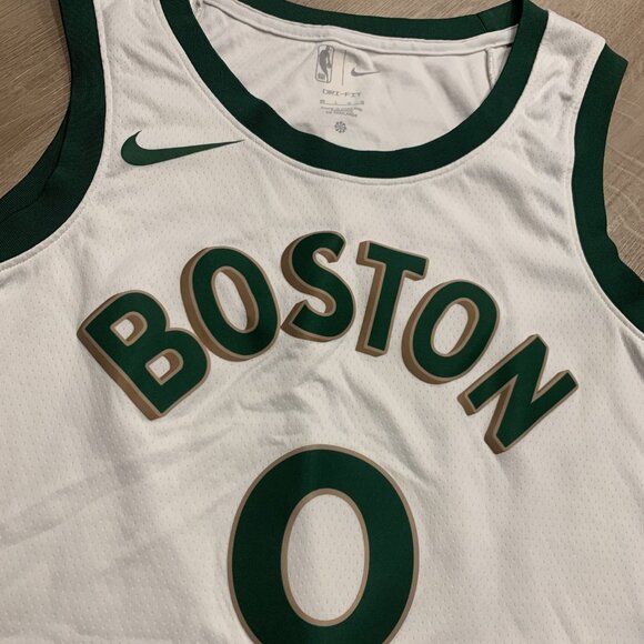 Nike NBA 2023-24 City Edition Boston Celtics Jayson Tatum #0 Jersey Men's Large - Picture 2 of 7